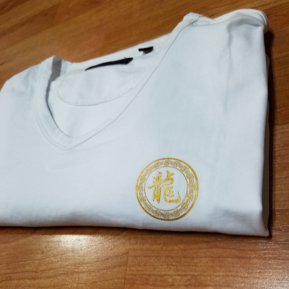 Steve's Jeans White V-Neck